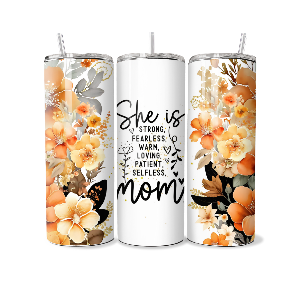 Fearless Selfless Mom Tumbler