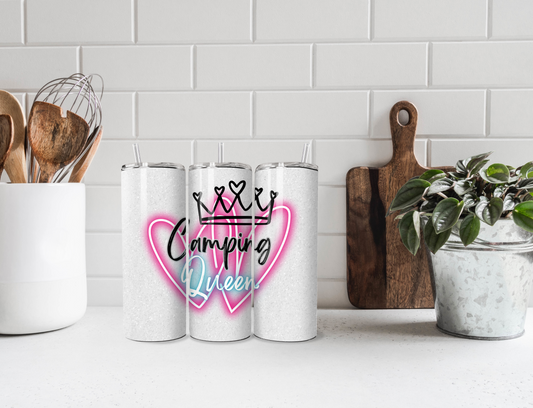 Neon Camping Queen Tumbler