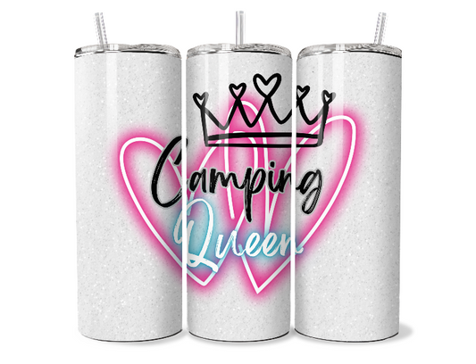 Neon Camping Queen Tumbler